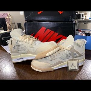 UA REPS JORDAN 4 OFF WHITE SAILS